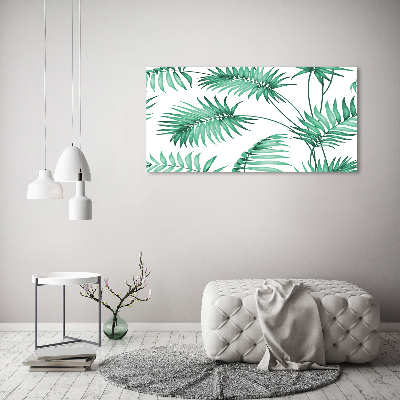 Print pe canvas frunze tropicale