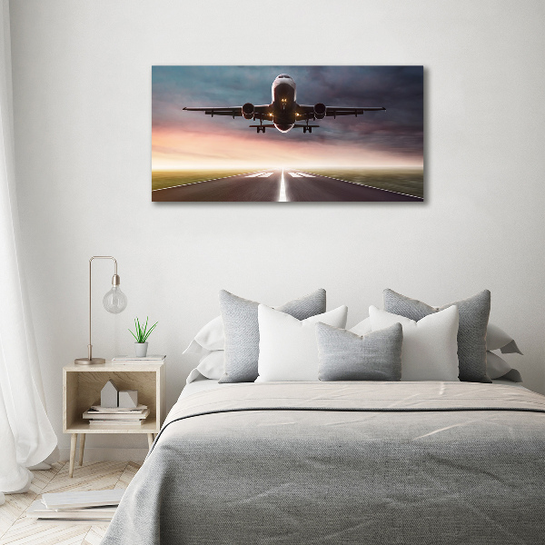 Imprimare tablou canvas avionul decolează