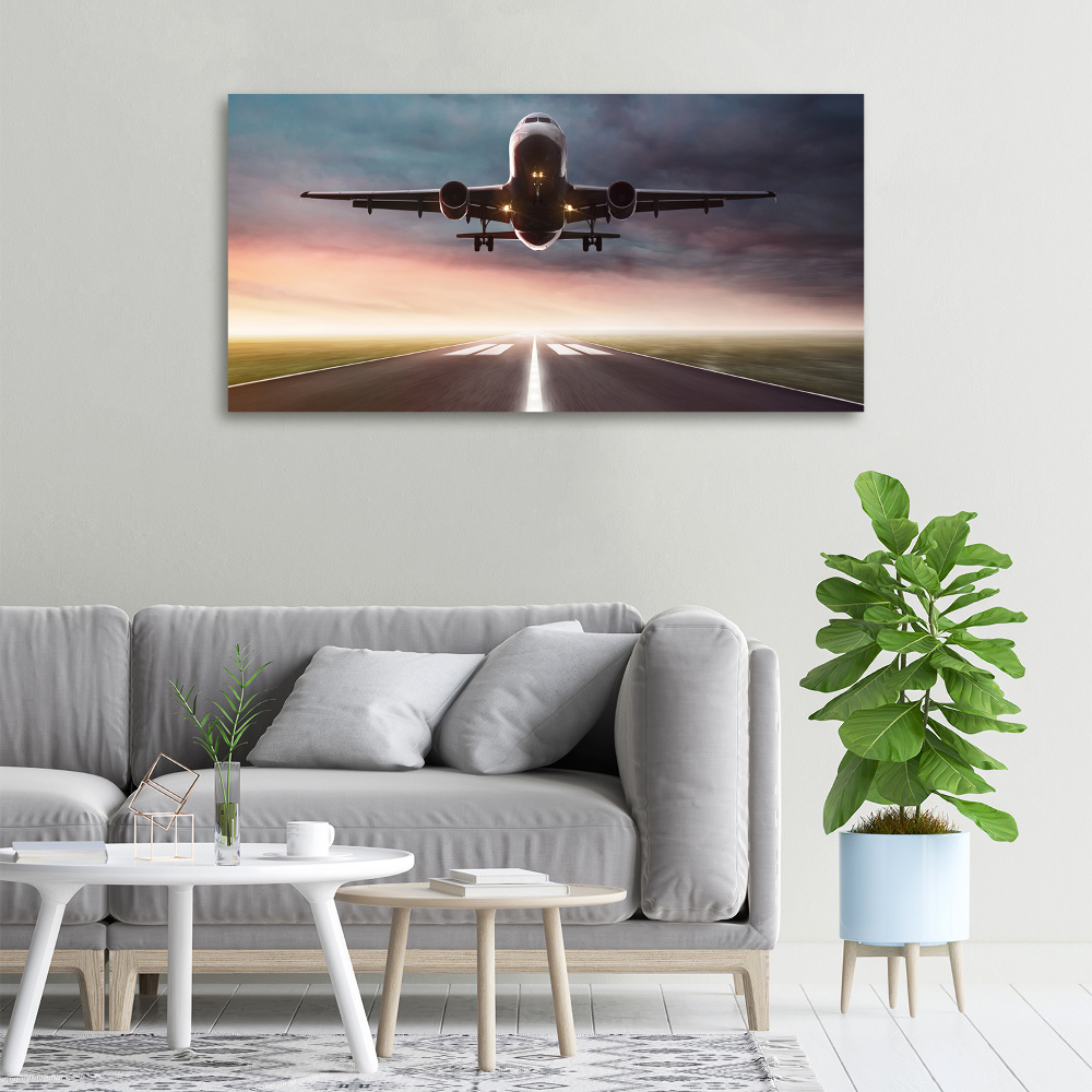 Imprimare tablou canvas avionul decolează
