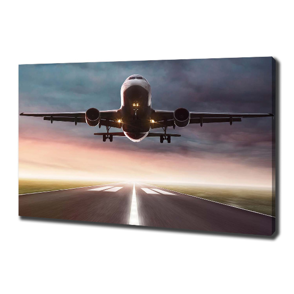 Imprimare tablou canvas avionul decolează