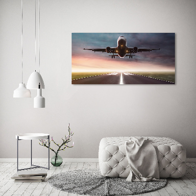 Imprimare tablou canvas avionul decolează