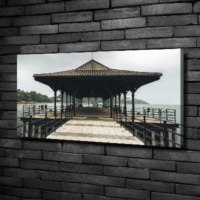 Tablou canvas Pier în Hong Kong