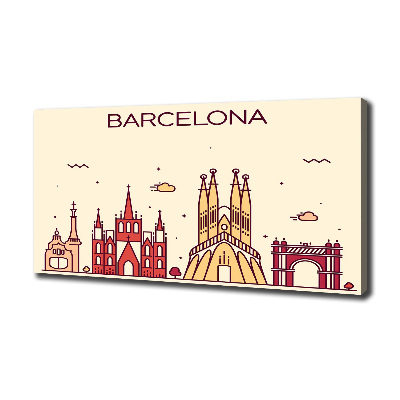 Print pe canvas inscripția Barcelona