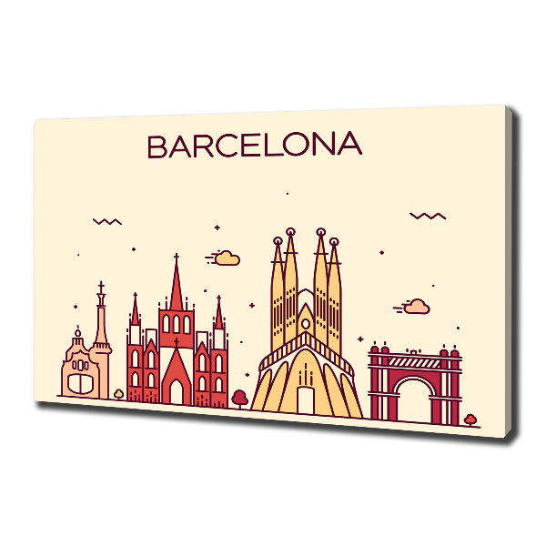 Print pe canvas inscripția Barcelona