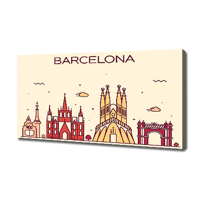 Print pe canvas inscripția Barcelona