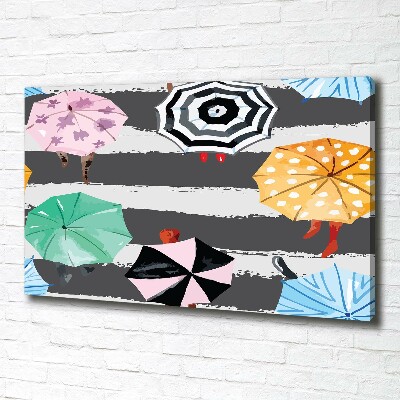 Tablou pe pânză umbrele colorate