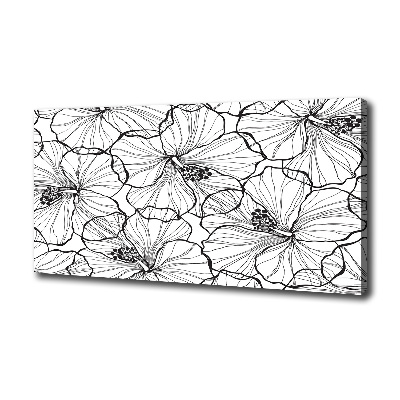 Print pe canvas flori Hawaii