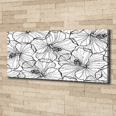 Print pe canvas flori Hawaii