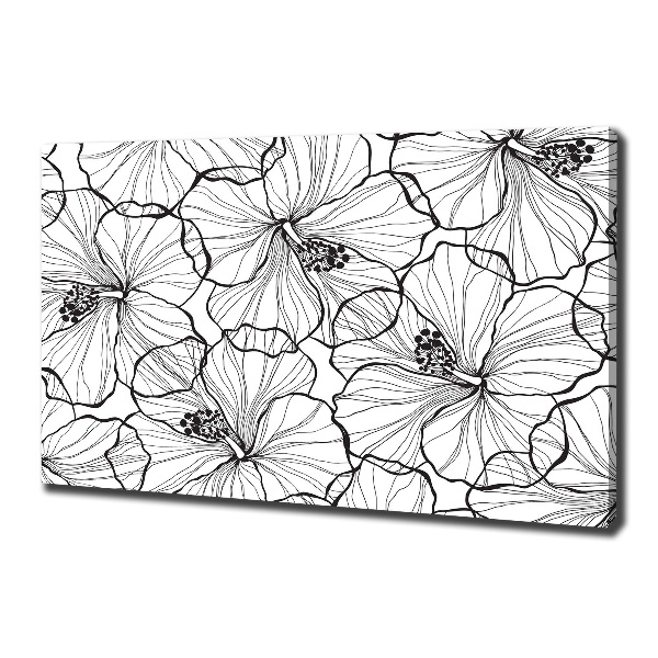 Print pe canvas flori Hawaii