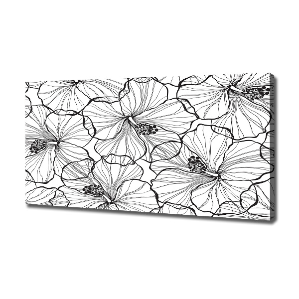 Print pe canvas flori Hawaii