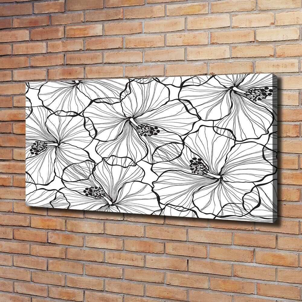 Print pe canvas flori Hawaii