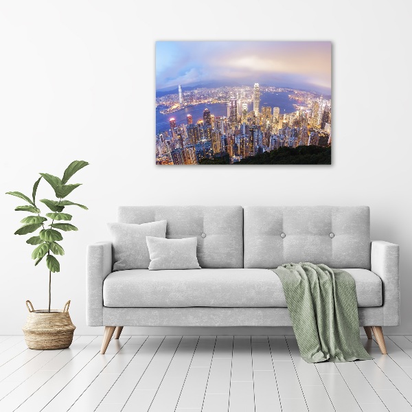 Tablou canvas Hong Kong panorama