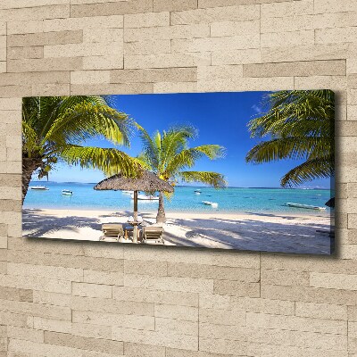 Imprimare tablou canvas plaja Mauritius