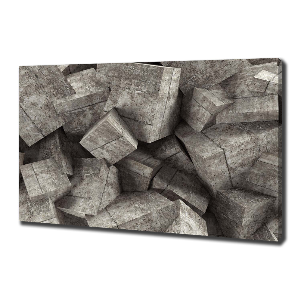 Tablouri tipărite pe pânză cuburi de beton
