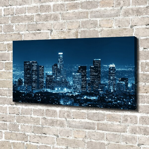 Imprimare tablou canvas Los Angeles, pe timp de noapte