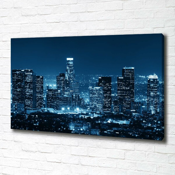 Imprimare tablou canvas Los Angeles, pe timp de noapte