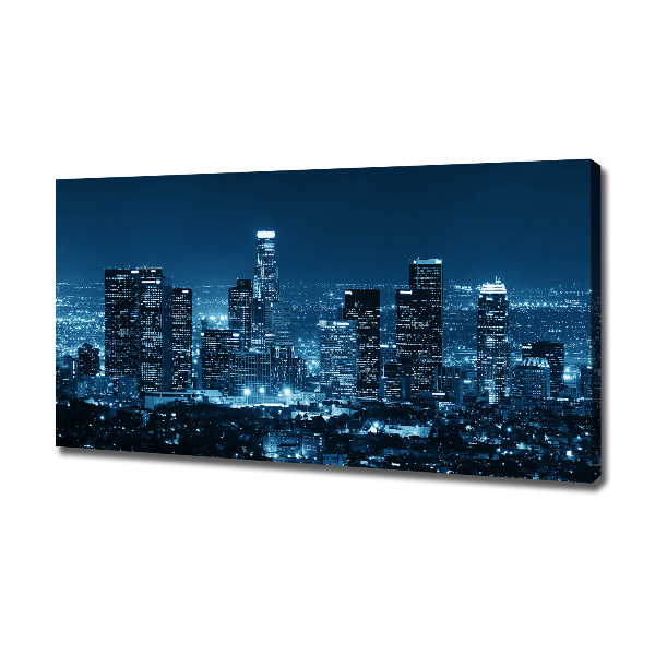 Imprimare tablou canvas Los Angeles, pe timp de noapte