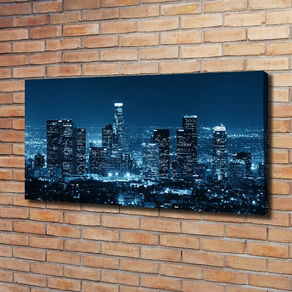 Imprimare tablou canvas Los Angeles, pe timp de noapte