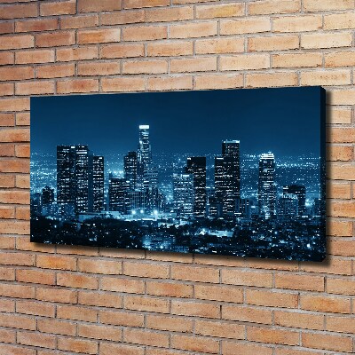 Imprimare tablou canvas Los Angeles, pe timp de noapte