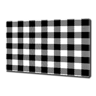 Tablou canvas zăbrele alb-negru