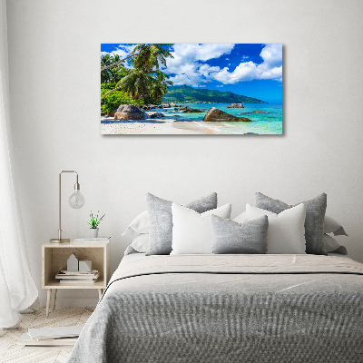 Print pe canvas plaja Seychelles