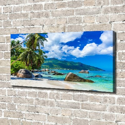 Print pe canvas plaja Seychelles