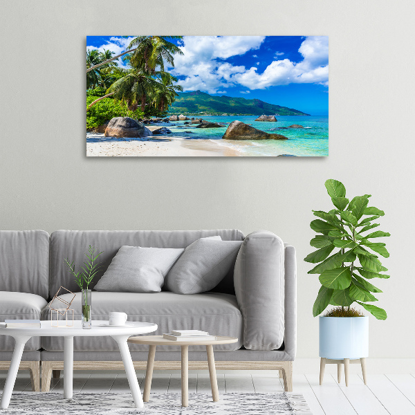 Print pe canvas plaja Seychelles