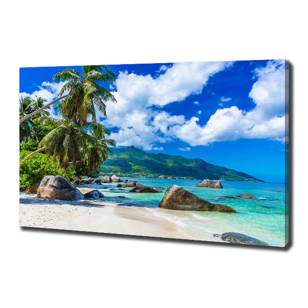 Print pe canvas plaja Seychelles