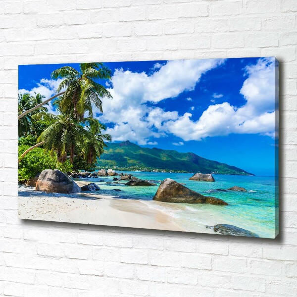 Print pe canvas plaja Seychelles