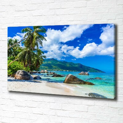 Print pe canvas plaja Seychelles