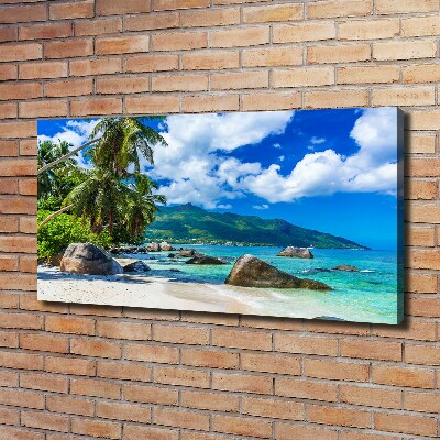 Print pe canvas plaja Seychelles