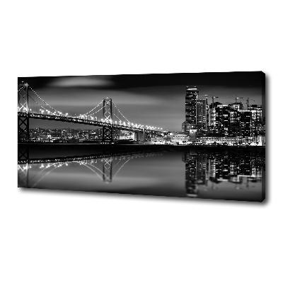 Print pe canvas San Francisco pe timp de noapte