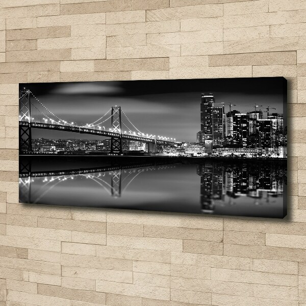 Print pe canvas San Francisco pe timp de noapte