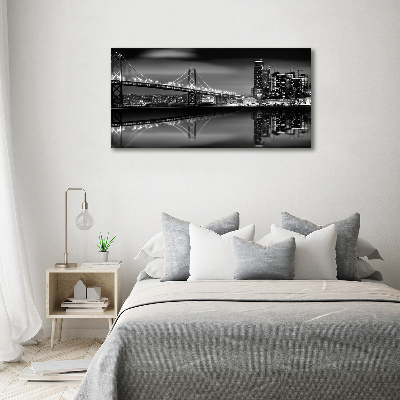 Print pe canvas San Francisco pe timp de noapte