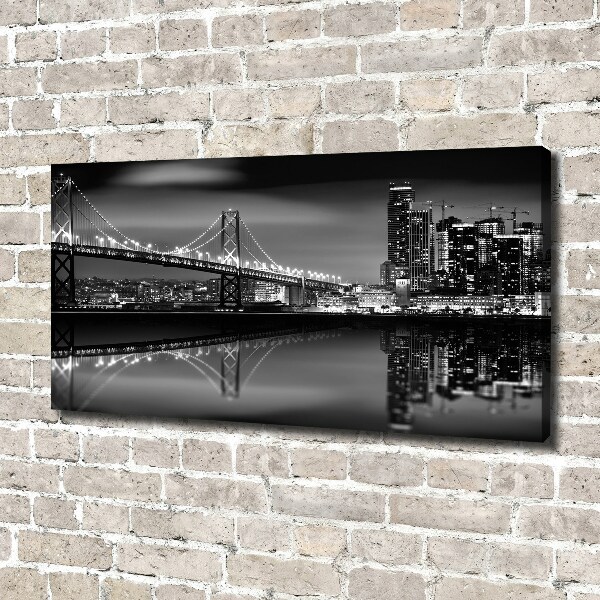 Print pe canvas San Francisco pe timp de noapte