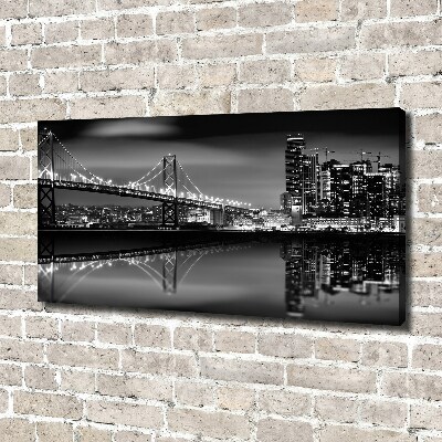 Print pe canvas San Francisco pe timp de noapte