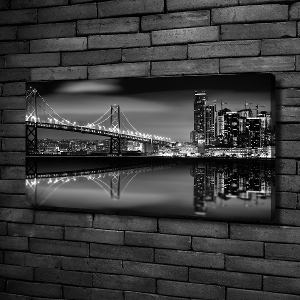 Print pe canvas San Francisco pe timp de noapte