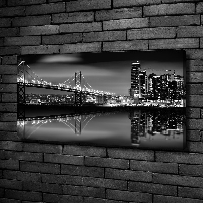 Print pe canvas San Francisco pe timp de noapte