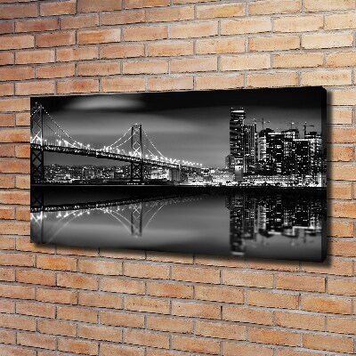 Print pe canvas San Francisco pe timp de noapte