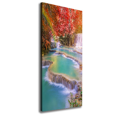 Imprimare tablou canvas Cascada în toamna