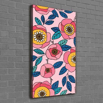 Imprimare tablou canvas flori colorate