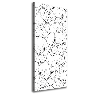 Imprimare tablou canvas Bulldogs franceză