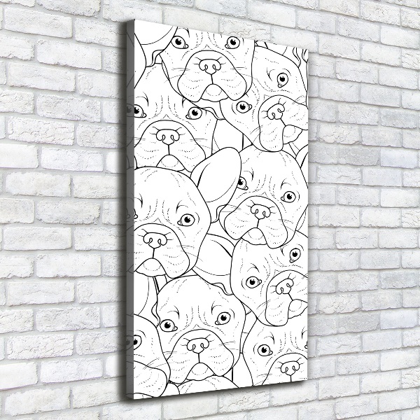 Imprimare tablou canvas Bulldogs franceză