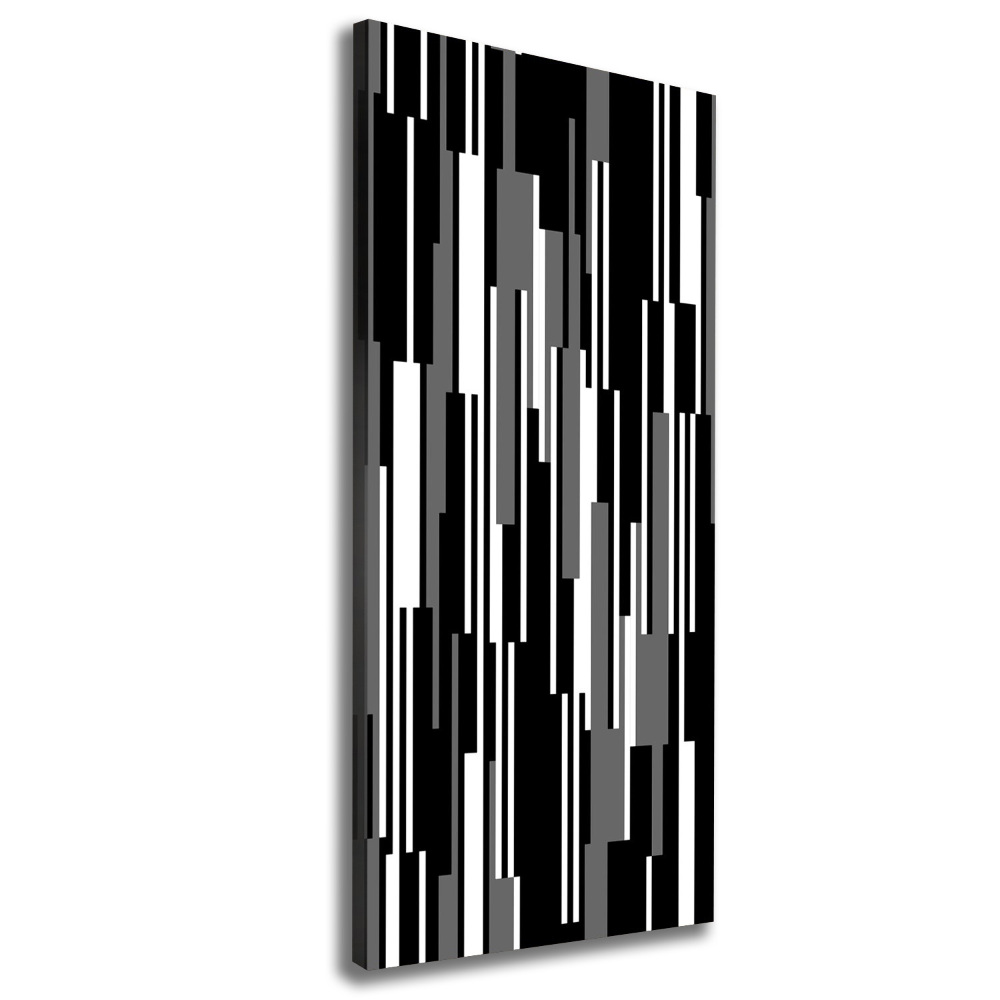 Tablouri tipărite pe pânză linii negre și albe
