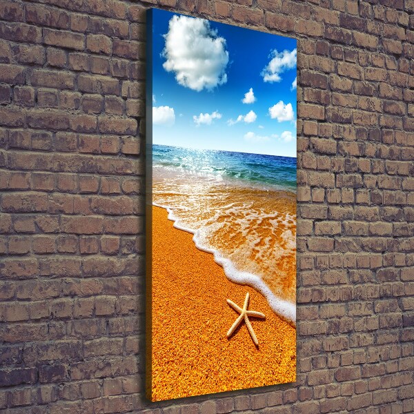 Print pe canvas Starfish pe plajă