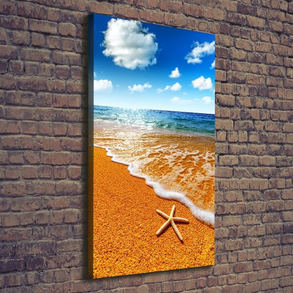 Print pe canvas Starfish pe plajă