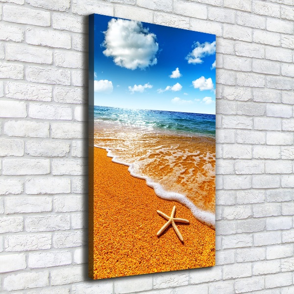 Print pe canvas Starfish pe plajă