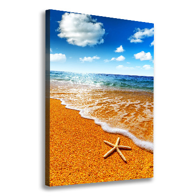 Print pe canvas Starfish pe plajă