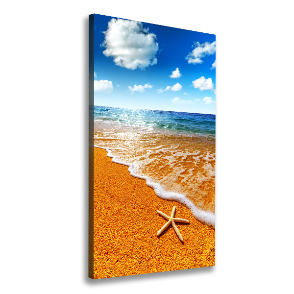 Print pe canvas Starfish pe plajă