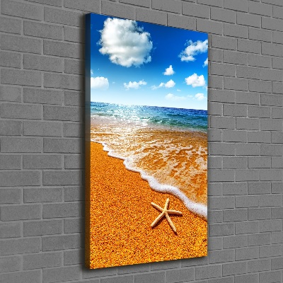 Print pe canvas Starfish pe plajă